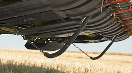 Zur Vorsatzgeräteführung im Getreide können links und rechts jeweils zwei AUTO CONTOUR Taster angebracht werden. - Vorsatzgeräte